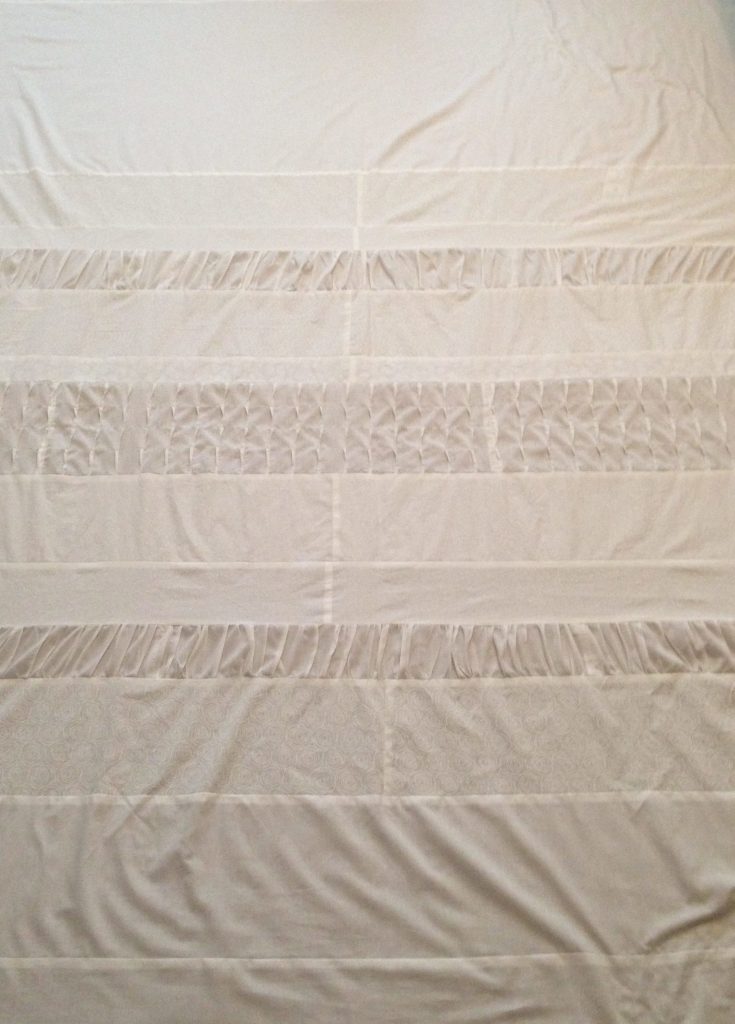 Pieced Quilt top for the Special White Quilt made by Stacey Sansom Designs