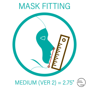 Mask Fitting - Medium Fitted Face Mask | Stacey Sansom Designs